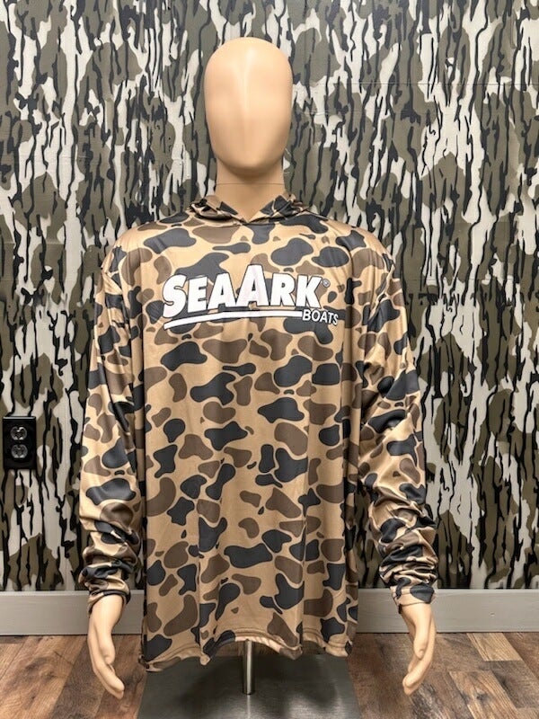SeaArk Long-Sleeve Lightweight Camo Fishing Hoodie